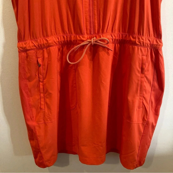ATHLETA Expedition Dress Flame  Orange Shorts Quick Dry Zipper Pockets Dress - Picture 4 of 13